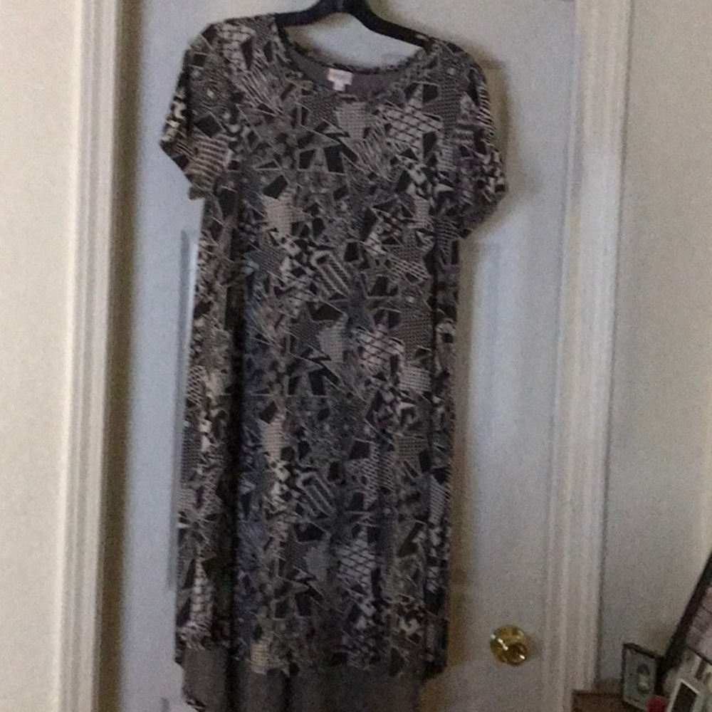 LuLaRoe Black and Gray High Low Sundress